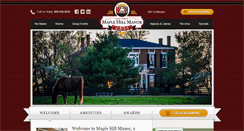 Desktop Screenshot of maplehillmanor.com